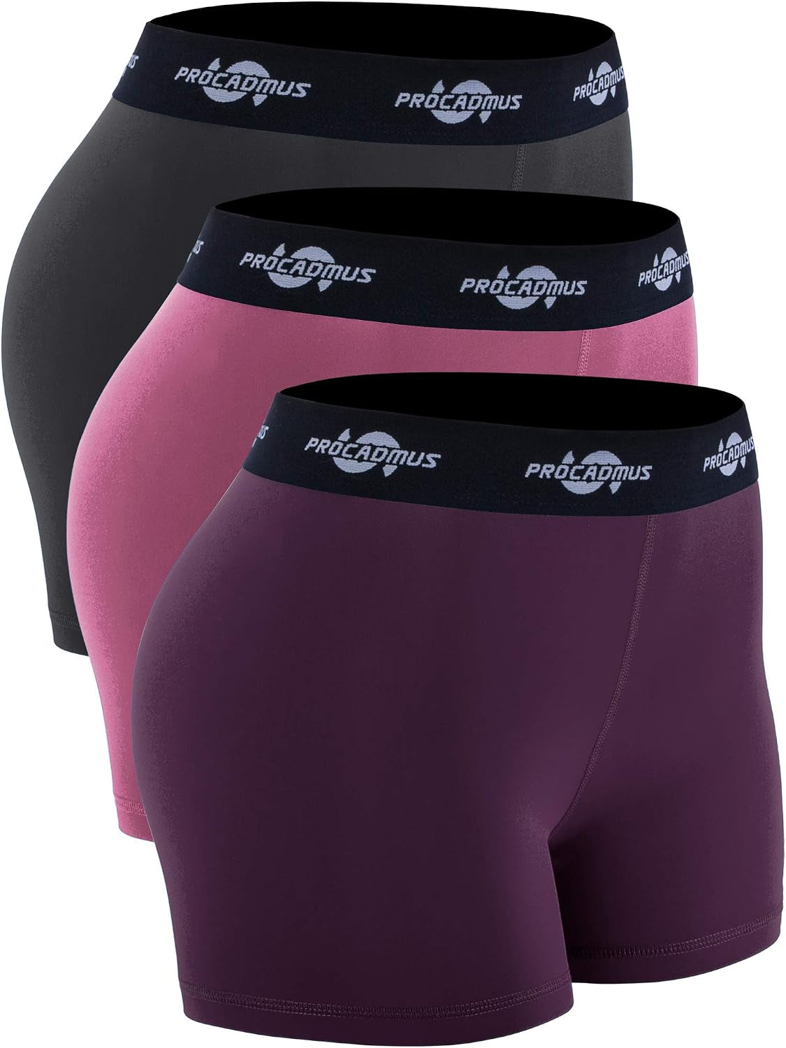 CADMUS Women'S Spandex Volleyball Shorts 3" Compression Pro Shorts