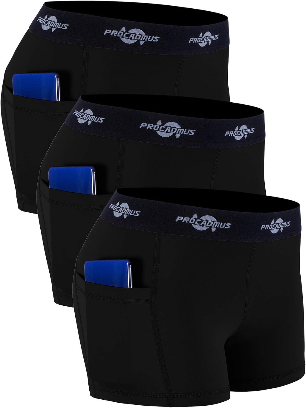 CADMUS Women'S Spandex Volleyball Shorts 3" Compression Pro Shorts