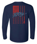 HOOey Flag Fill (Heather Navy) - Mens T-Shirt (Closeout)