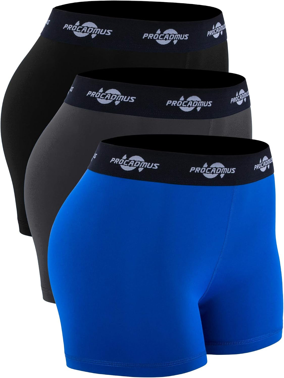 CADMUS Women'S Spandex Volleyball Shorts 3" Compression Pro Shorts