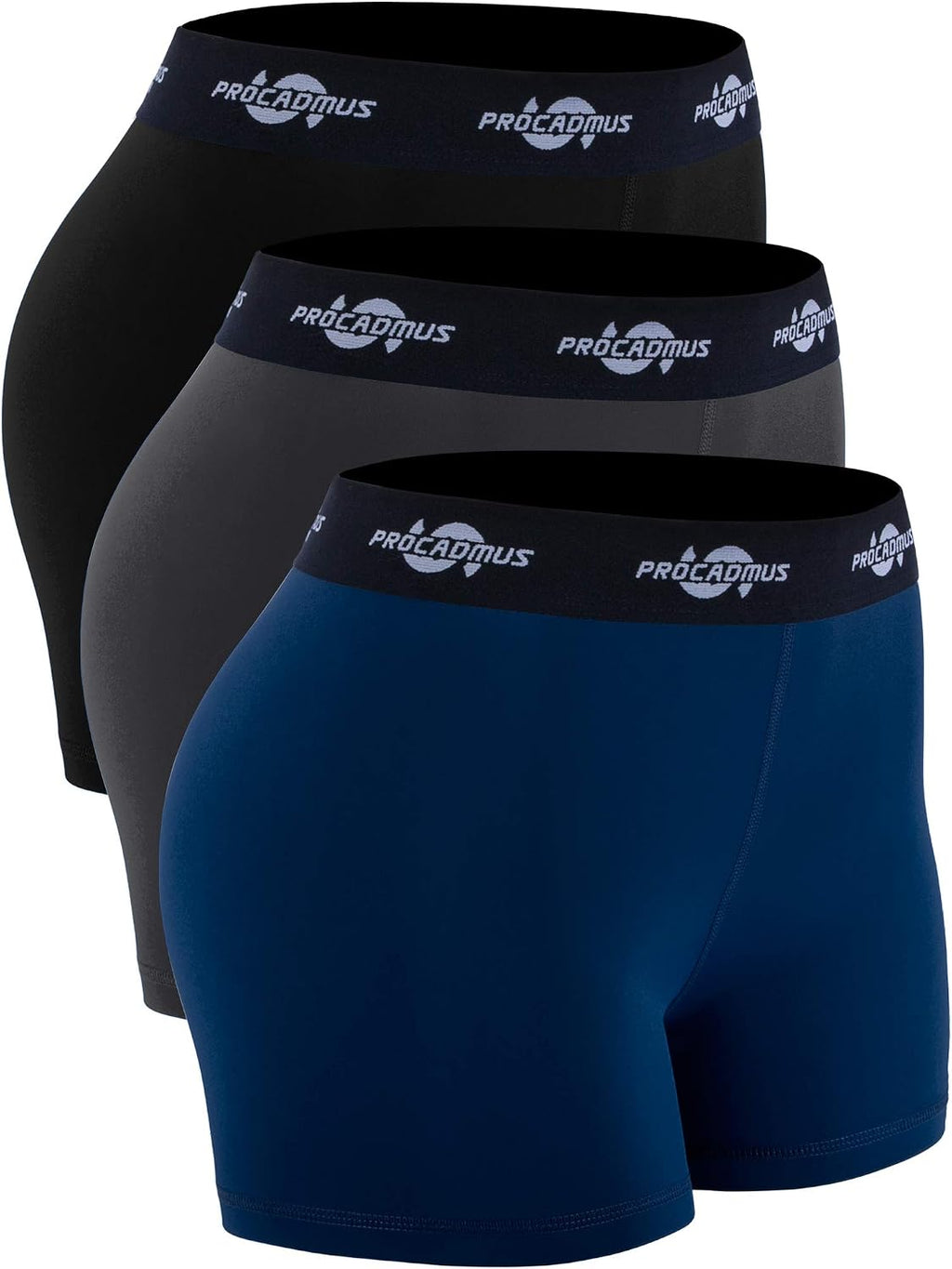 CADMUS Women'S Spandex Volleyball Shorts 3" Compression Pro Shorts